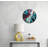 Marble Wall Clock – Silent, Tempered Glass, Abstract Design-83260407