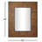 Coopertown Solid Wood Rectangle Wall Mirror