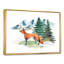 Red Fox in Winter Forest Landscape - peinture sur toile-67391397-67391408