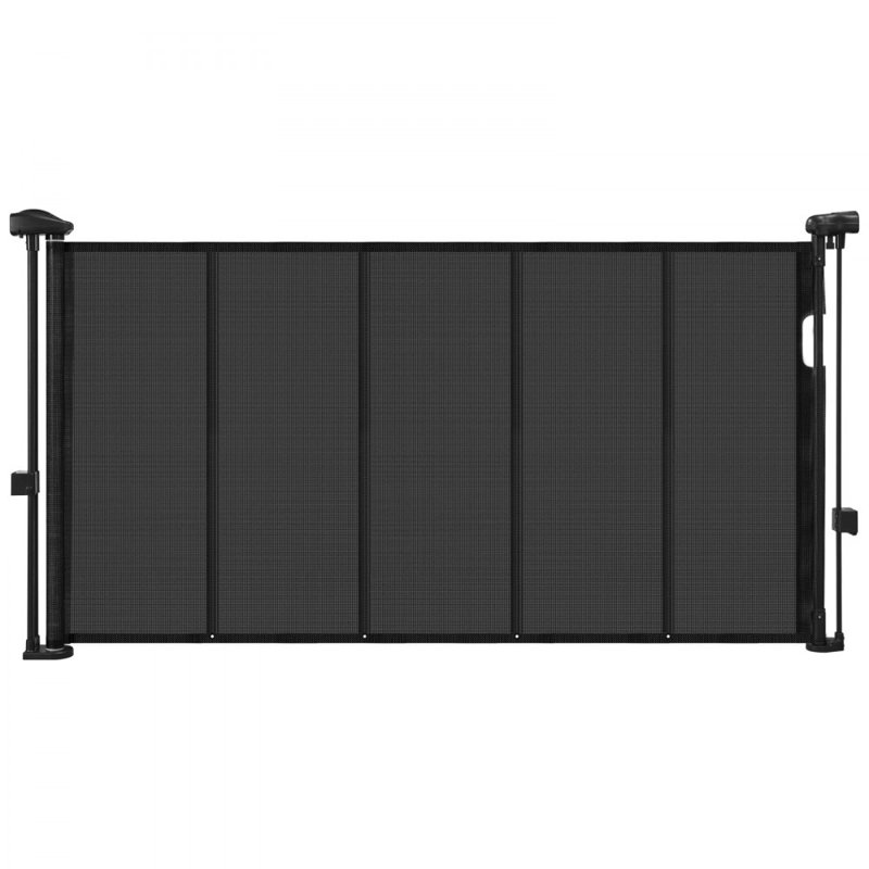 Plastic Pressure Mounted Pet Gate, 139.7cm W, Black