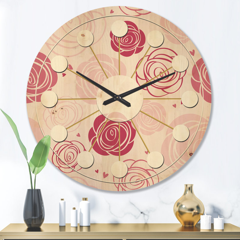 Horloge murale Mid-Century, Très grand