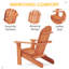 Chaise Adirondack d'extérieur en bois pour enfants