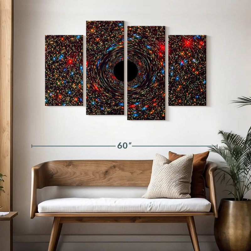 Oberle Galaxy M87 Black Hole, 32" H x 52" W