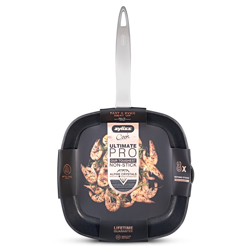 Poêle gril antiadhésive en aluminium anodisé 10 po Zyliss