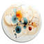 Corayma - Art abstrait rond en métal-109671774