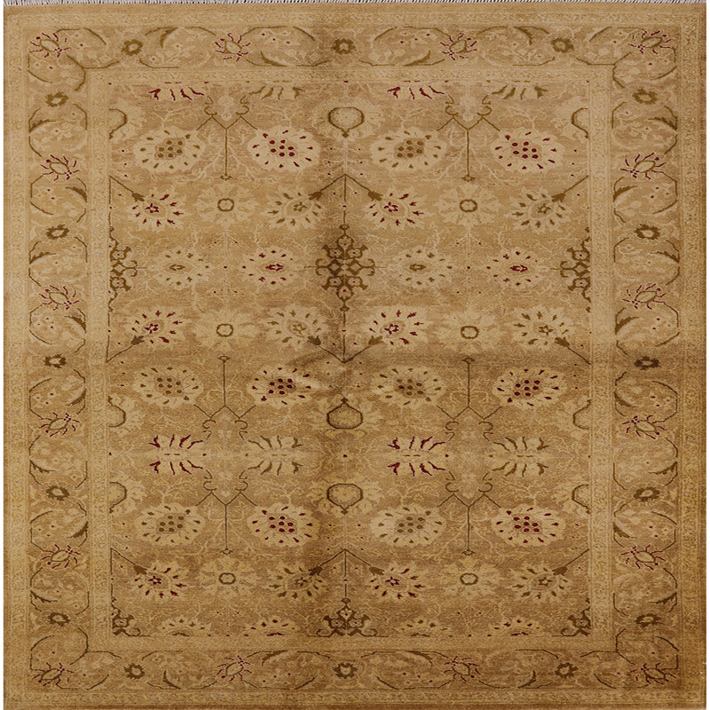 Sighref Wool Oriental Indoor Rug, Square 7'