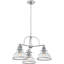 Lustre en nickel brossé 3 lumières Grant