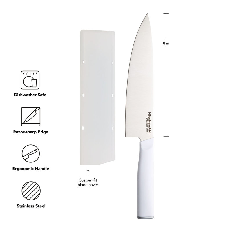 Couteau de chef classique avec étui Kitchenaid, 8 po
