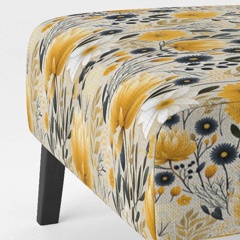 Fauteuil de chambre rembourré bohème et éclectique