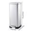 Stainless Steel 30 Litre Step-On Tresh Can