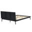 Structure de lit en bambou massif Aurandi Minimalist Auren avec support de lattes robuste, aucun sommier requis-129876703
