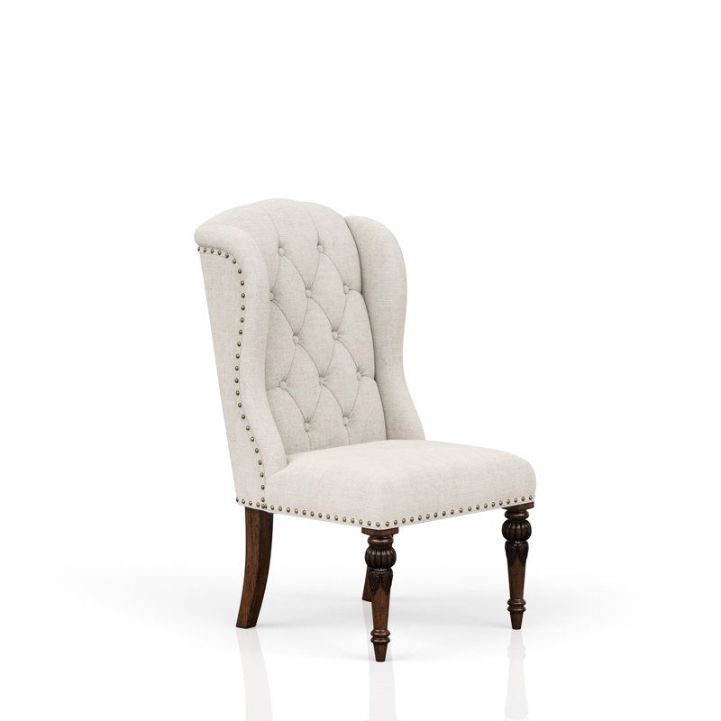 Fauteuil à oreilles rembourré gris, pour chaise d'hôte fiable et stable avec aile,