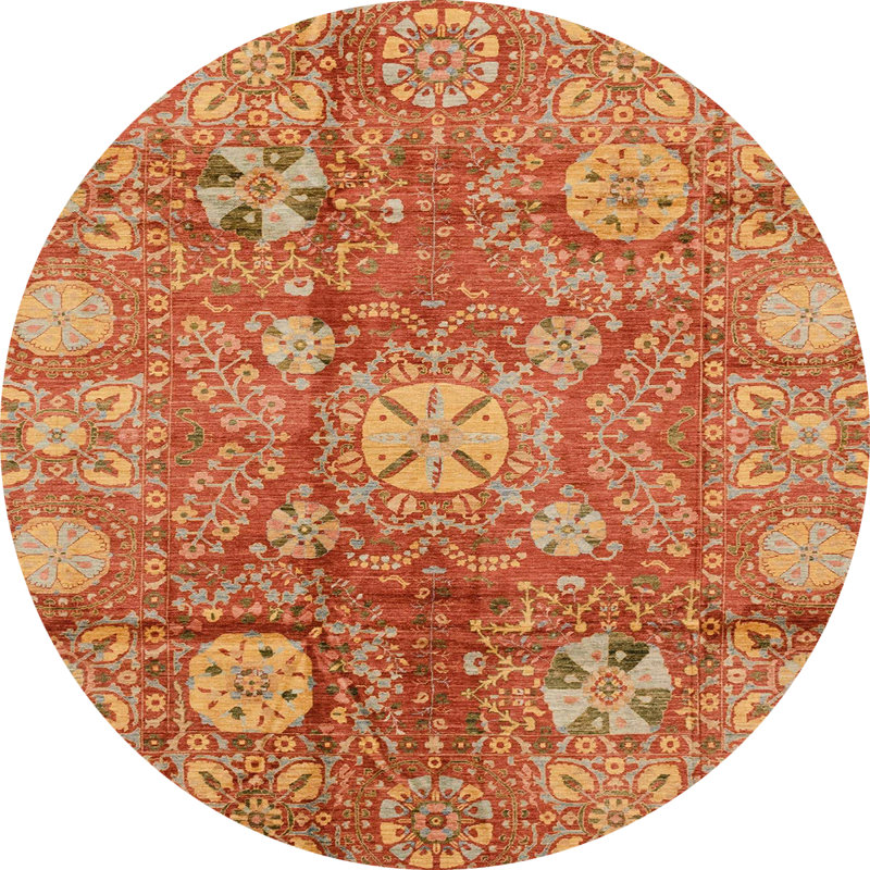 Abstract Indoor Rug, Round 3'