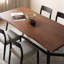 Table de salle à manger moderne noyer noir minimaliste-102526576