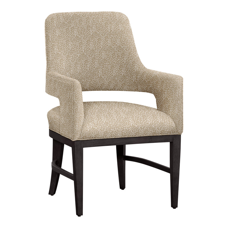 Chaise avec accoudoirs Josie, Gris anthracite, Périgold Scardino albâtre