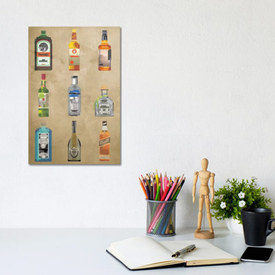 Liquor Bottles - Print on Canvas
