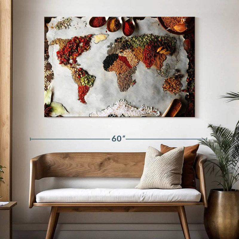 Yarlin Spices Of The World, 34" H x 51" W