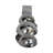 Modern Glass Crystal Decorative Sculpture with Layered Sphere Geometric Design-1744628679