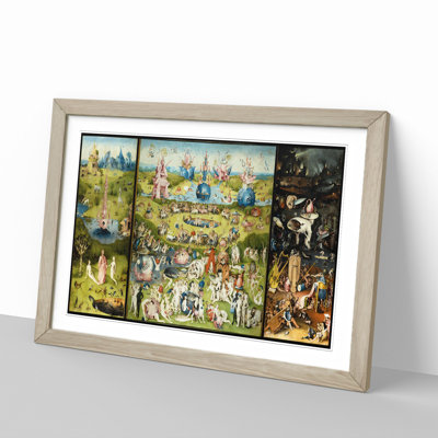 The Garden of Earthly Delights by Hieronymus Bosch - Picture Frame Painting on MDF