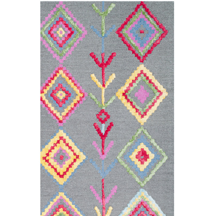 Derose Hand Tufted Wool Geometric Rug