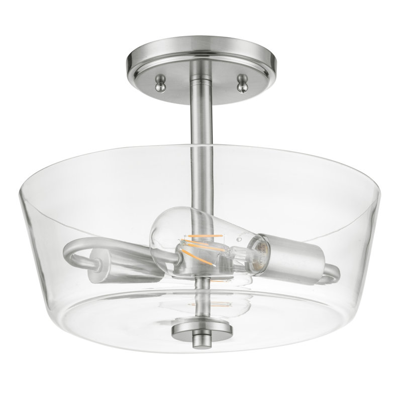 Luminaire d'intérieur semi-encastré Victoria, Nickel brossé
