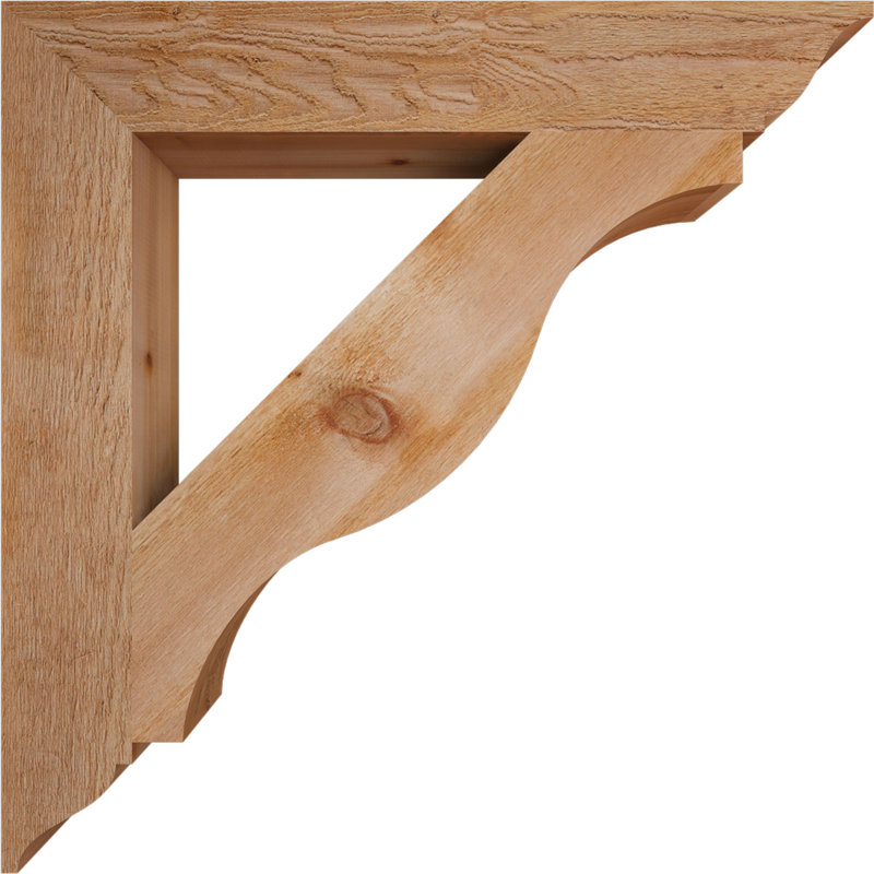 Support pour sciage brut brut en cèdre rouge de l'Ouest l 6 po x P 40 po x H 40 po Funston, Cèdre rouge