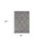 Tapis tissé à la machine médaillon brun 2 pi x 3 pi