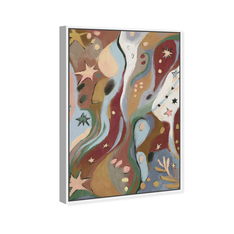 Modern Folk II Print by Oliver Gal, 25"H x 17"W, White Floater Frame