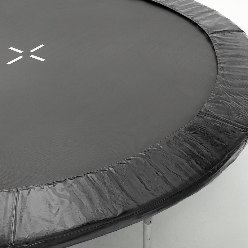 Coussin de cadre AOTOB compatible avec un trampoline rond de 12 pi, L 144 po x P 144 po