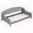 Modern Luxury Tufted Button Daybed,Twin,Gray-813814886-813814872