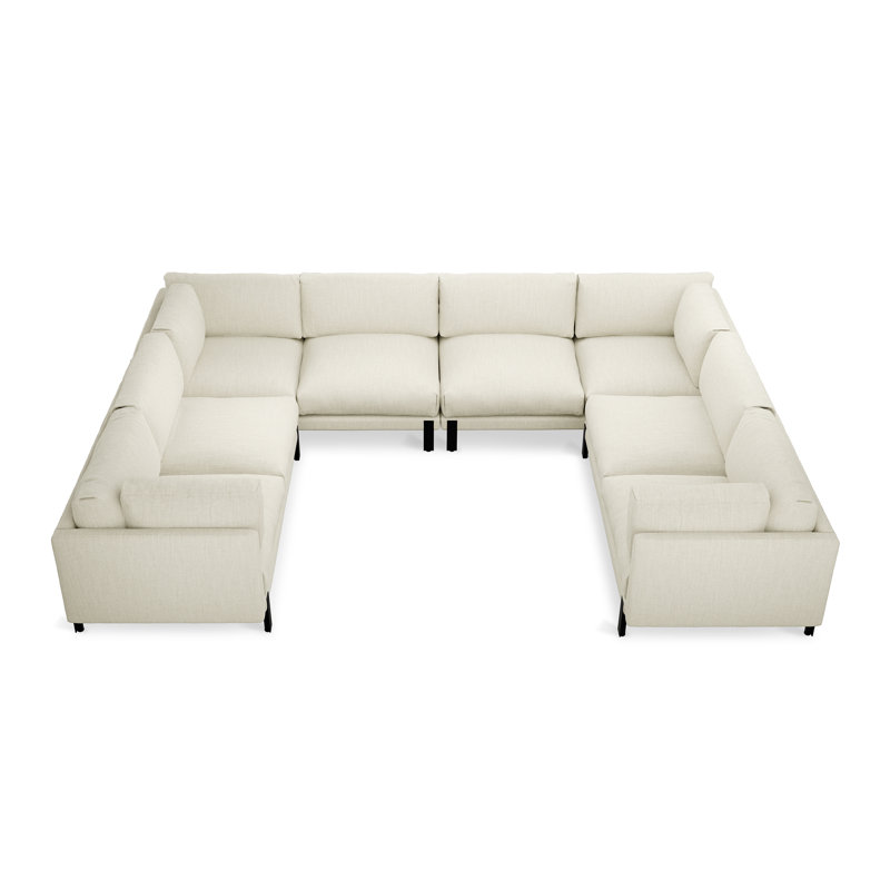 Canapé modulaire en U Silverlake, Toile Sutton