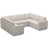 Seybert Velvet Chenille U Shaped Sofa Modular Sectional Sofa Living Room Corner Couch-878295313-878295316