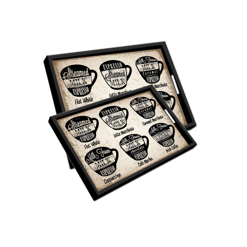 Wood Tray - Set of 2