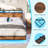 Tryston Floating Bed Frame With Led Lights, Industrial Platform Bed With Charging Station-1129837304-1129921064