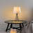 Industrial Style Table Lamp, Black Metal Body, 11.0 x 11.0 x 21.7 inches | Fabric Shade Ø8.7-11.0 x 8.7 inches | E27 Socket, Max 40W | Modern, Elegant Design for Home or Office | IP20 Rated, Bulb Not Included-543763623-543763644
