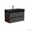 Meuble-lavabo flottant mural 36 po avec lavabo à quartz et tiroirs souples