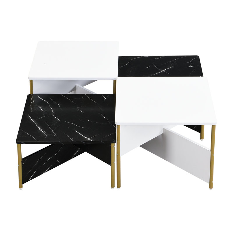 Tables basses gigognes modernes de 4 pièces Mid-Century