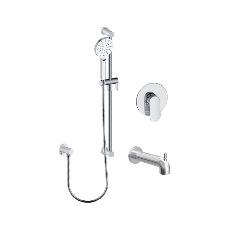 Ensemble de robinet de baignoire-douche Valeria, Chrome