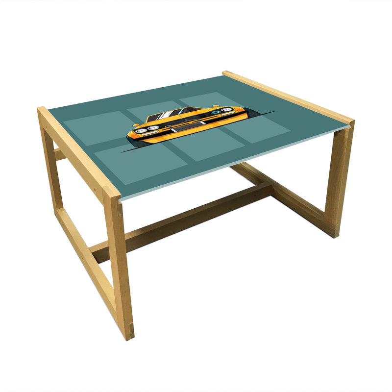 Isen Trestle Coffee Table, 40cm H x 74cm W x 62cm D