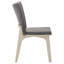 Chaise d'appoint rembourrée (ensemble de 2)
