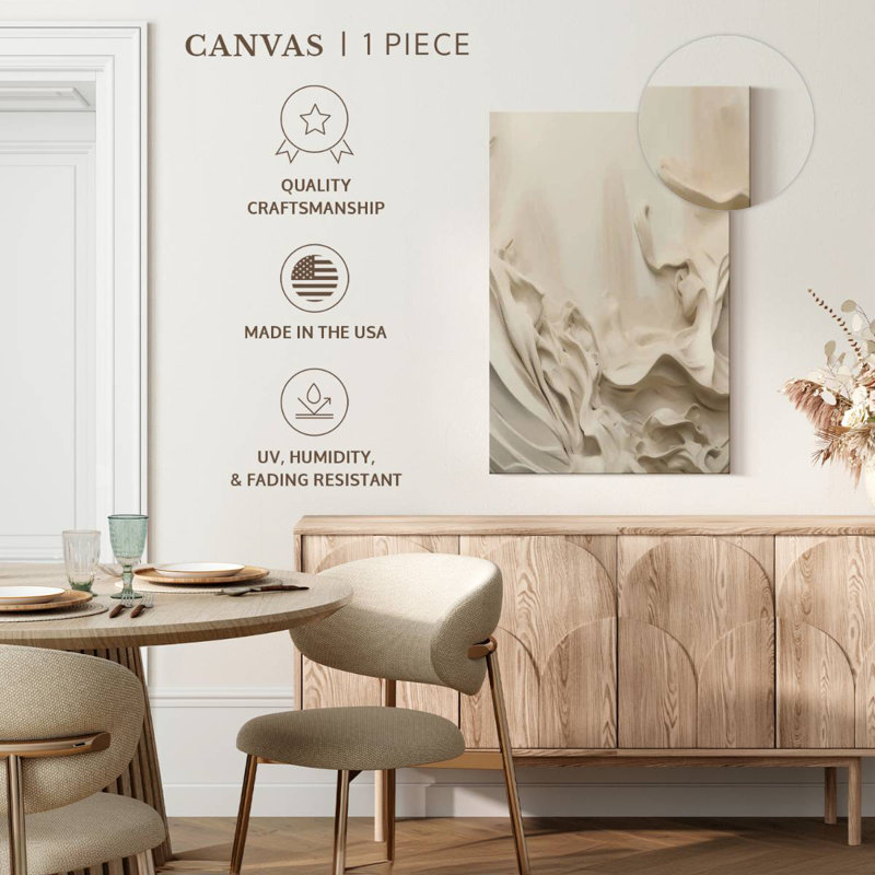 Beige Textured Abstract I