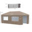 Auvent Outsunny avec parois latérales Pop Up-110378459