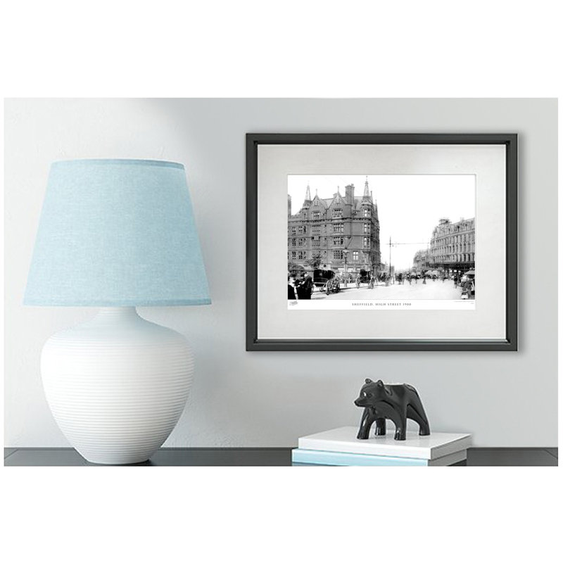 Sheffield, High Street 1900 by Francis Frith - Single Picture Frame Print, 45cm H x 60cm W x 2.3cm D