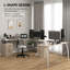 L-Shaped Metal Base Computer Desk-1608336183