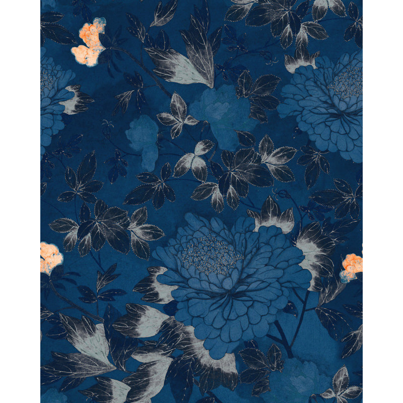 Chinese Garden Floral Wallpaper Roll