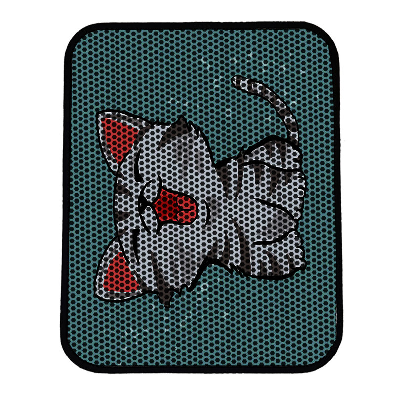 Tapis pour litière de qualité supérieure, 18 po x 24 po | 50% PVC / 50% polyester, lavable à la machine et passer l'aspirateur | Conception durable et facile à nettoyer pour les propriétaires d'animaux de compagnie | Protégez vos planchers des dégâts de la litière