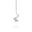 Suspension Sadea Stem Hung Mini présentée en fini granit foncé avec verre ambré à bulles de 13,3 cm (5,25 po).-1443633677