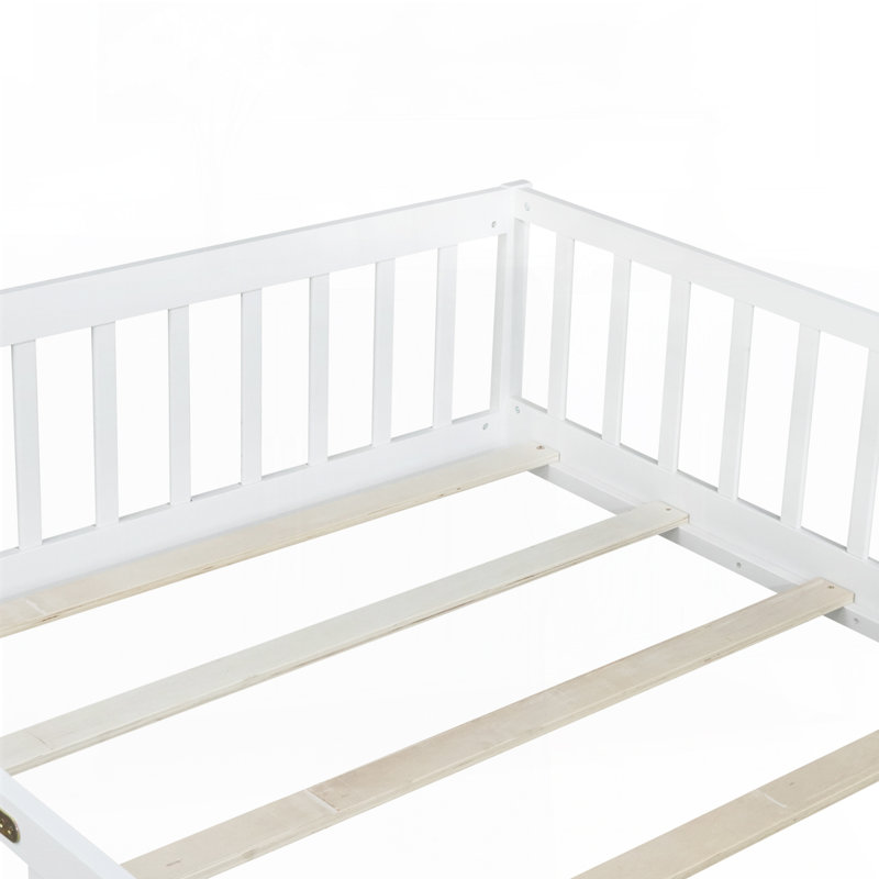 Lit sur pied, Blanc, Double