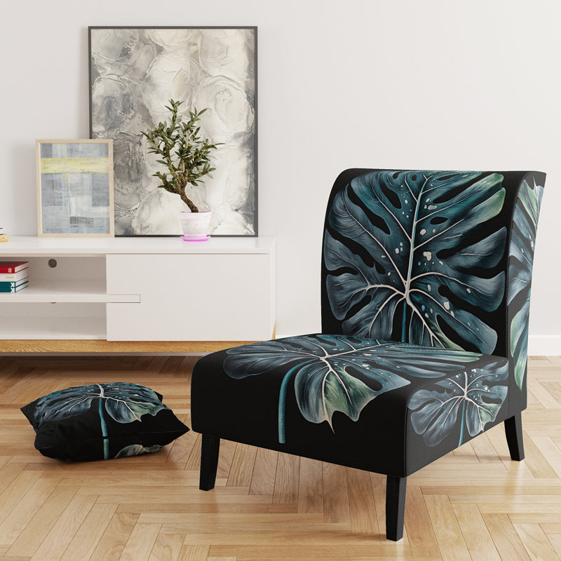 Moorton Upholstered Accent Chair , Green/Black