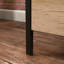 Classeur latéral brun de style industriel, armoire à 2 tiroirs, système, tiroir compact pour petits espaces, apparence, taille, espace d'étude approprié